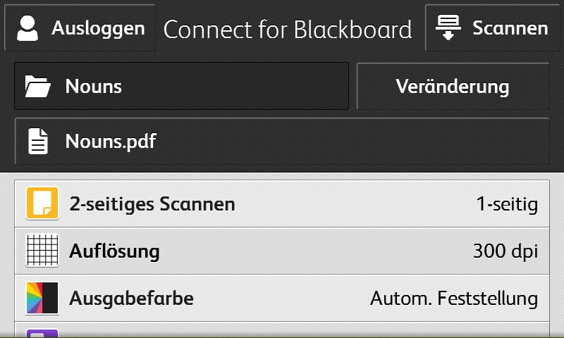 Bildschirmfoto Verbinden für Blackboard Bildschirmfoto Verbinden für Blackboard