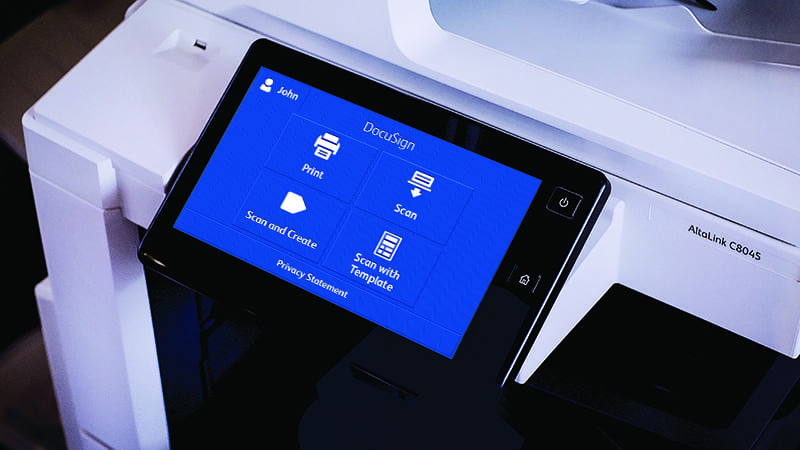 Scanner-Bildschirm DocuSign Scanner-Bildschirm DocuSign